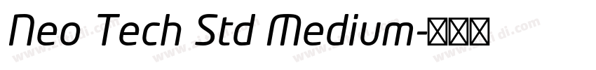 Neo Tech Std Medium字体转换